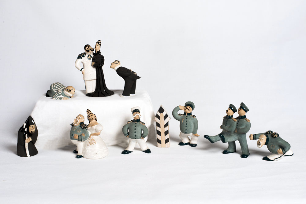 Композиція «Сон». 1964. Глина, ангоби, емалі